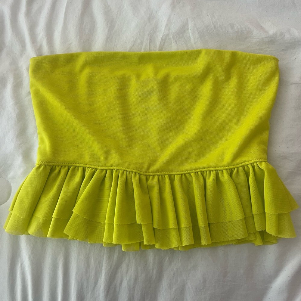 Yellow tube top
